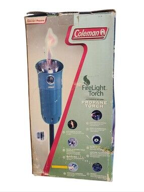 Coleman FireLight Torch Propane Authentic Flame New Old Stock Open Box